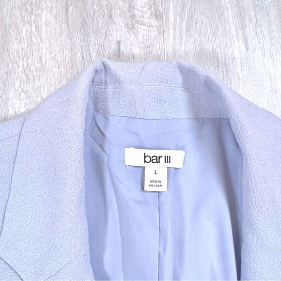 Bar III Women's Lilac Lavender Blazer L - Picture 3 of 4